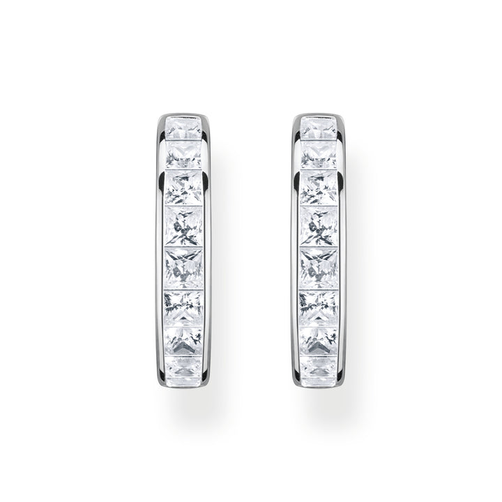 Thomas Sabo Silver Sparkling Heritage Hoop Earrings