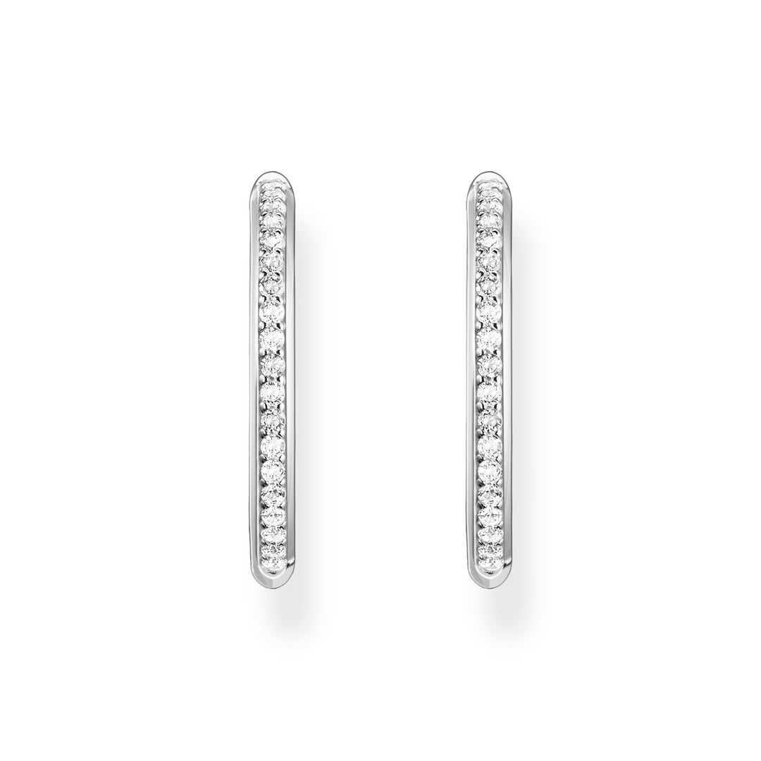 Thomas Sabo Silver Sparkling Heritage Pave Hoop Earrings