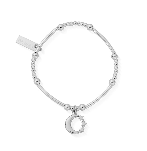 ChloBo Children's Cute Mini Moon & Star Bracelet