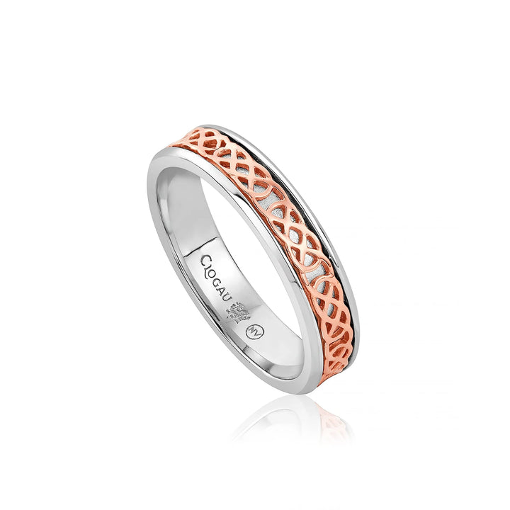 Clogau Annwyl Silver Slim Channel Ring