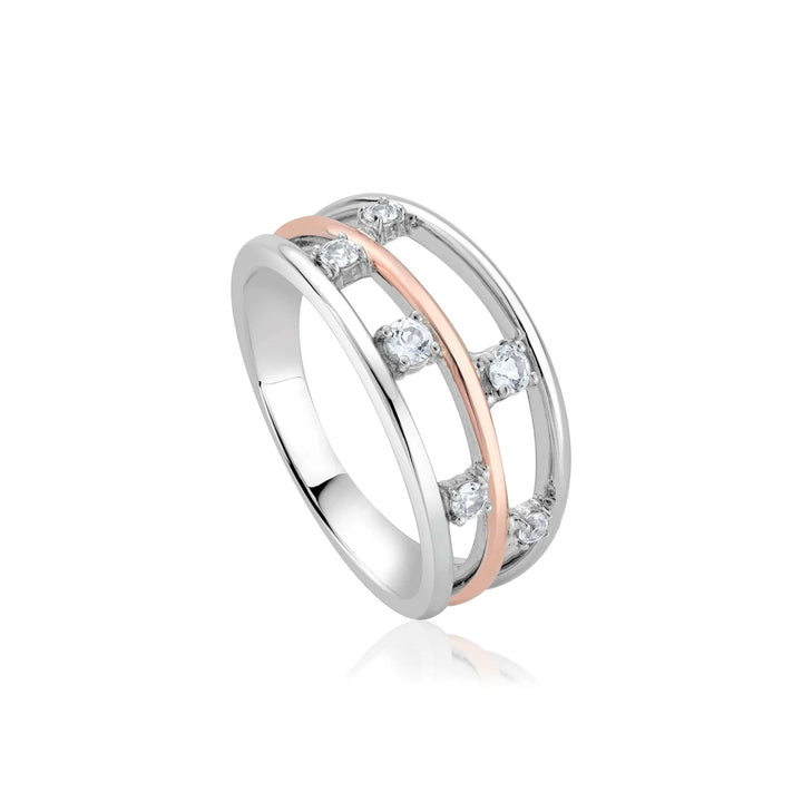 Clogau Awyr Y Nos Silver Ring