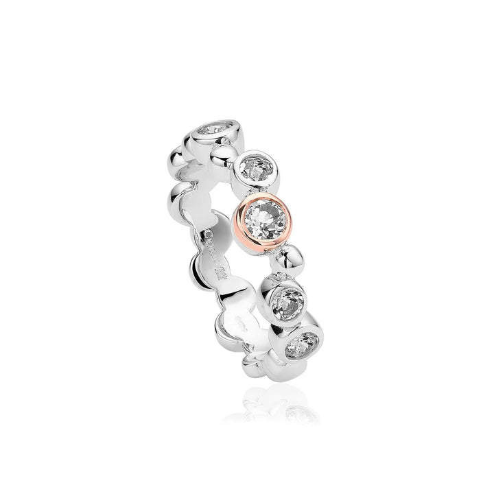 Clogau Celebration White Topaz Silver Ring