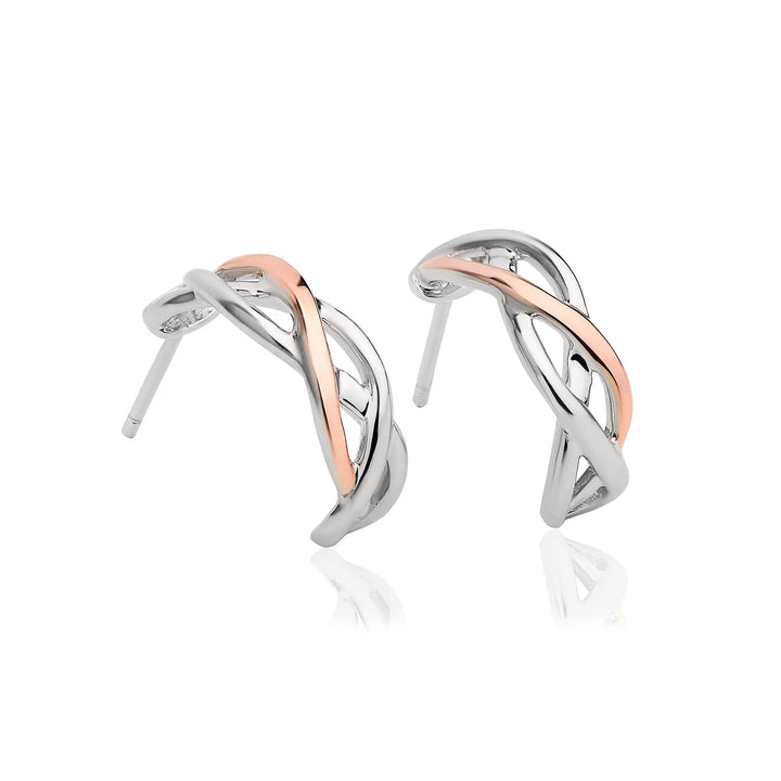 Clogau Eternal Love Celtic Weave Half-Hoop Earrings