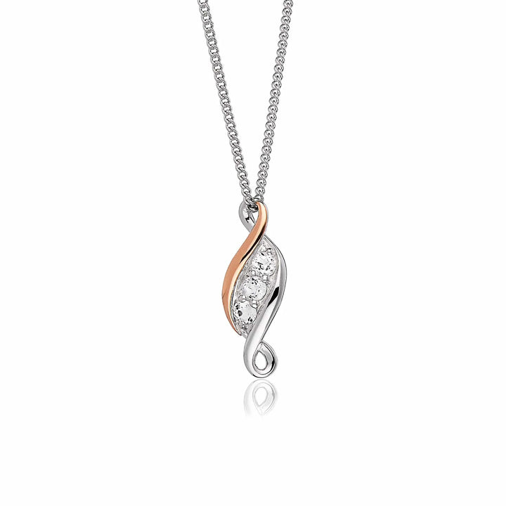 Clogau Past Present Future Silver Necklace