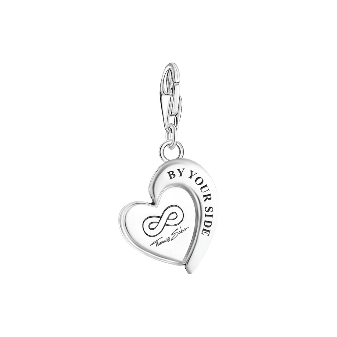 Thomas Sabo Silver You & Me Heart Shape Charm