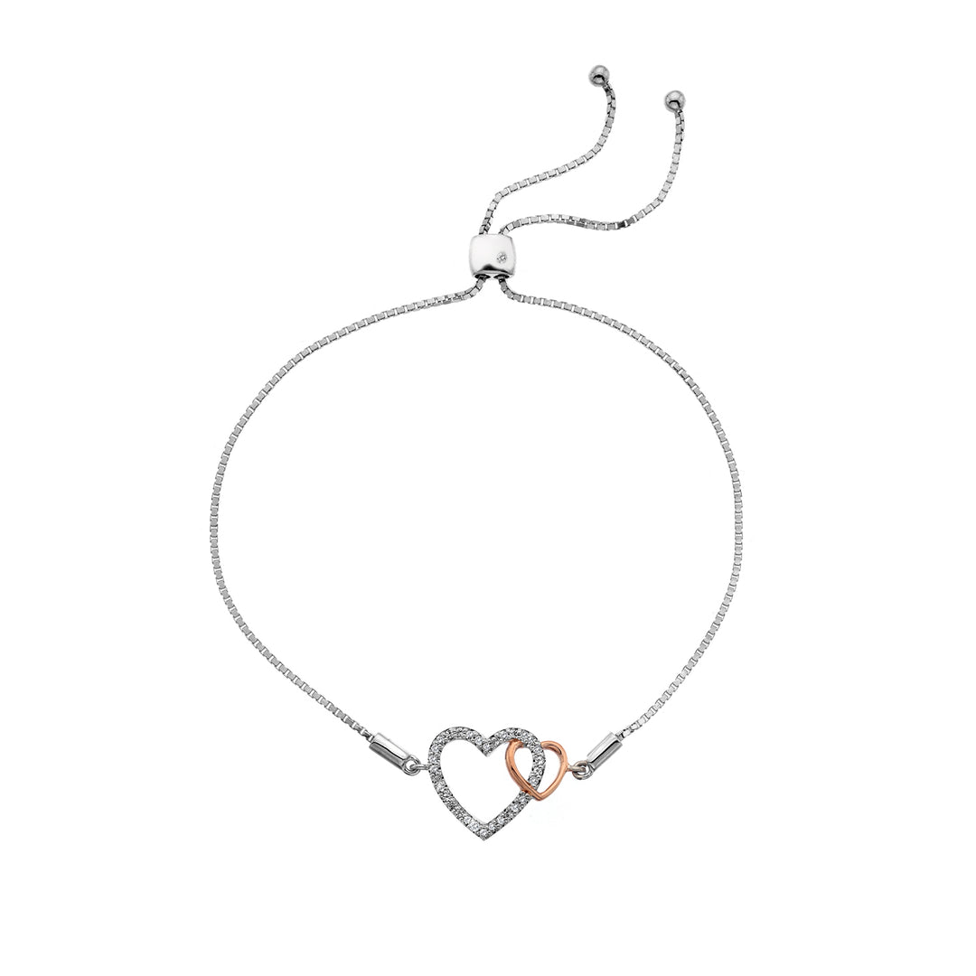 Hot Diamonds Silver Togetherness Heart Bracelet