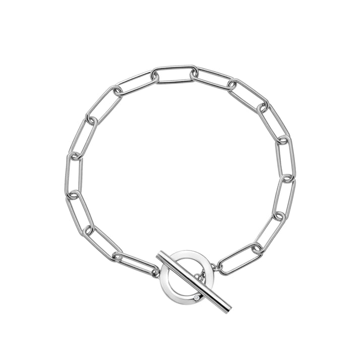 Hot Diamonds Silver Linked T-Bar Bracelet