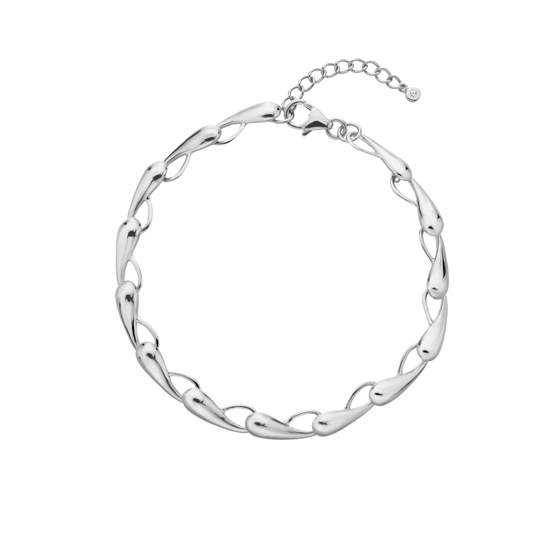 Hot Diamonds Silver Tide Statement Bracelet