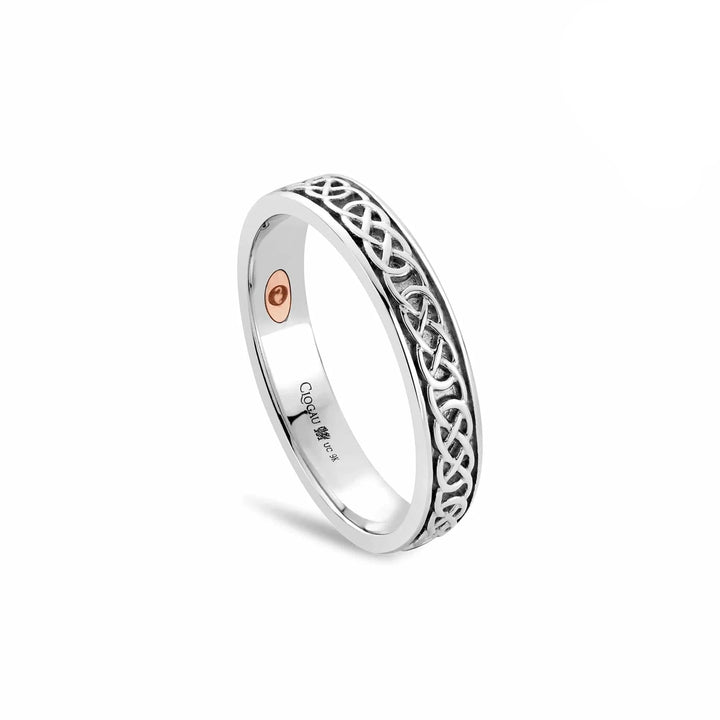 Clogau 9ct White Gold Annwyl Slim Ring