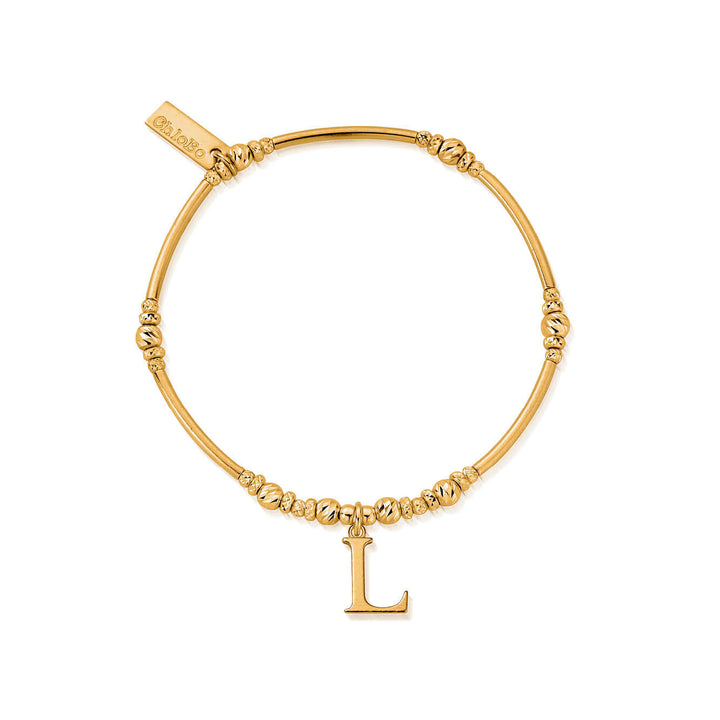 ChloBo Gold Initials A-Z Bracelet