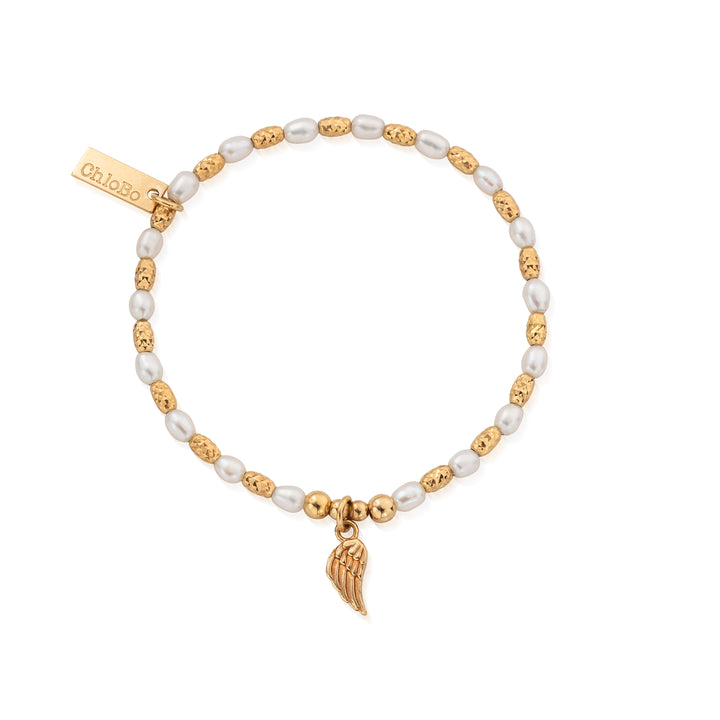 ChloBo Gold and Pearl Forever And Always Bracelet