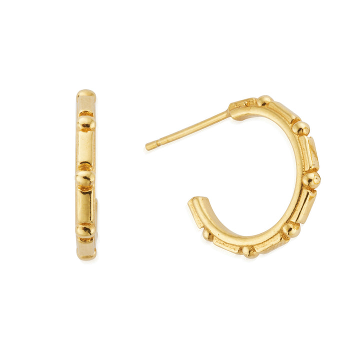 ChloBo Gold Art Deco Hoops