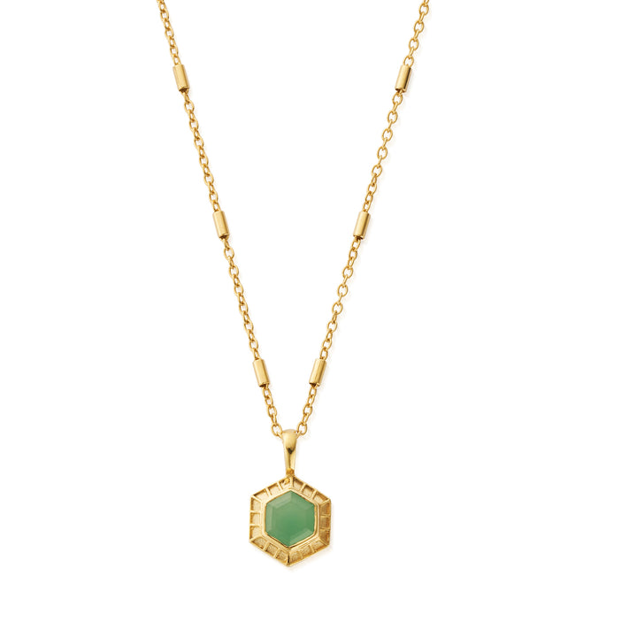 ChloBo Gold Happiness Aventurine Necklace