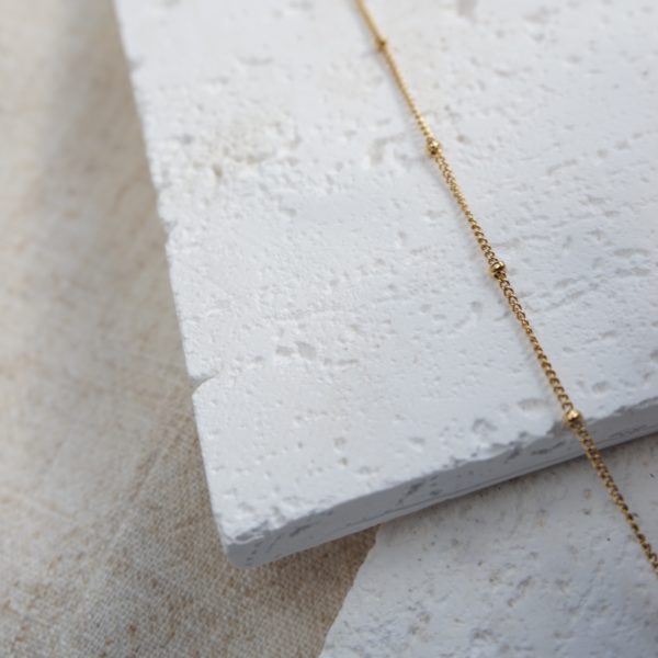 Little Grey Moon Gold Buttercup Necklace