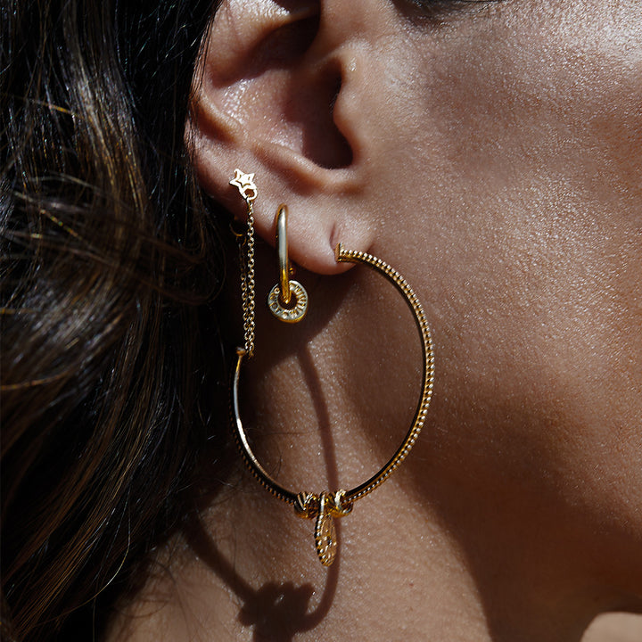 ChloBo Gold Visionary Hoop Earrings