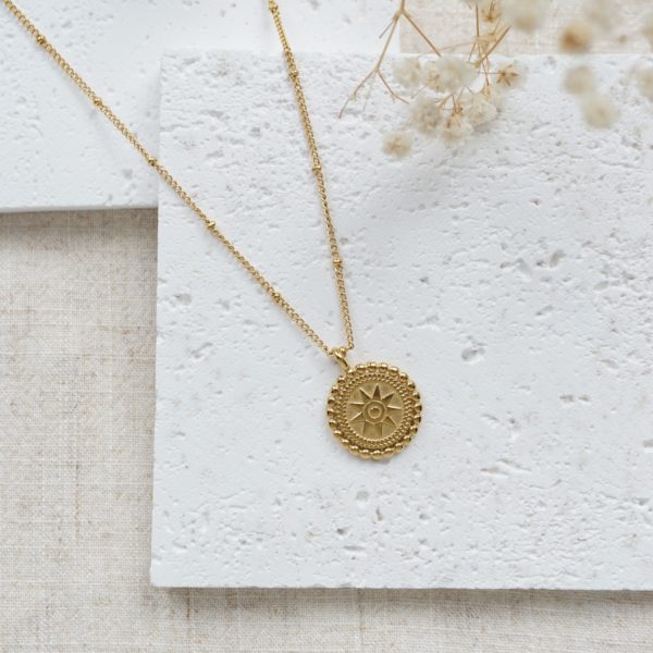 Little Grey Moon Gold Luminous Necklace