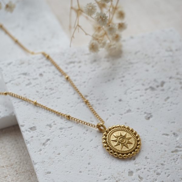 Little Grey Moon Gold Luminous Necklace