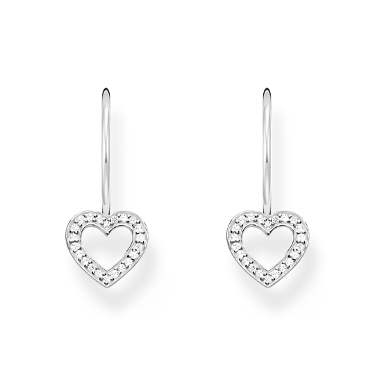 Thomas Sabo Silver Heart Drop Earrings