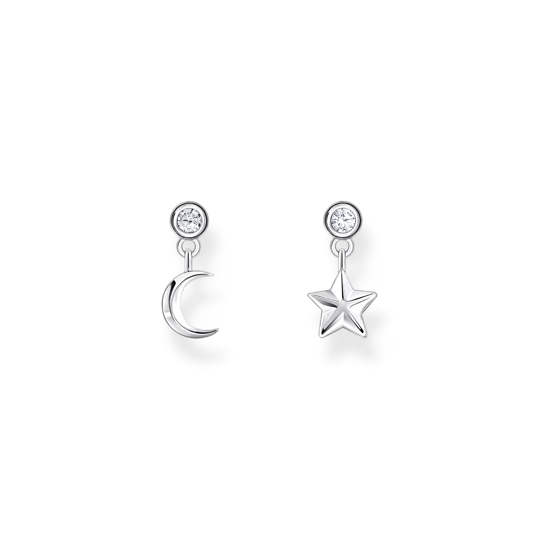 Thomas Sabo Silver Sun and Moon Drop Earrings