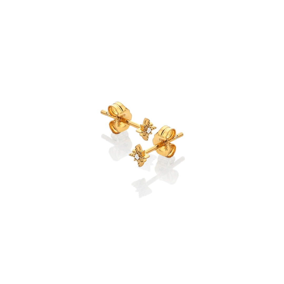 Hot Diamonds X Jac Jossa Gold Starburst Stud Earrings