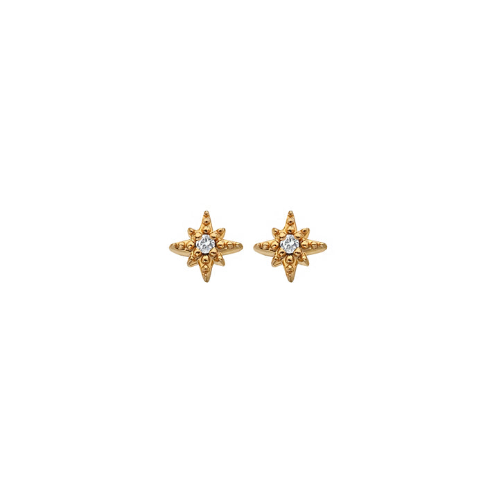 Hot Diamonds X Jac Jossa Gold Starburst Stud Earrings