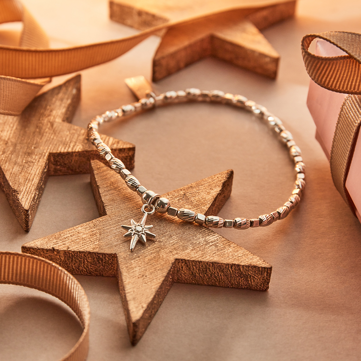 ChloBo Silver Soul Glow Lucky Star Bracelet