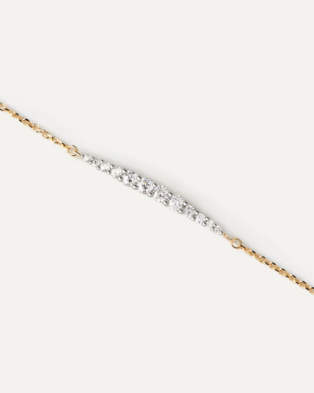 PDPAOLA 18ct Solid Gold Diamond Kate Bracelet