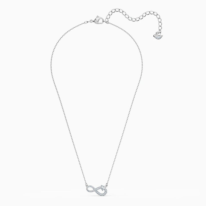 Swarovski Silver Infinity Heart Pave Necklace