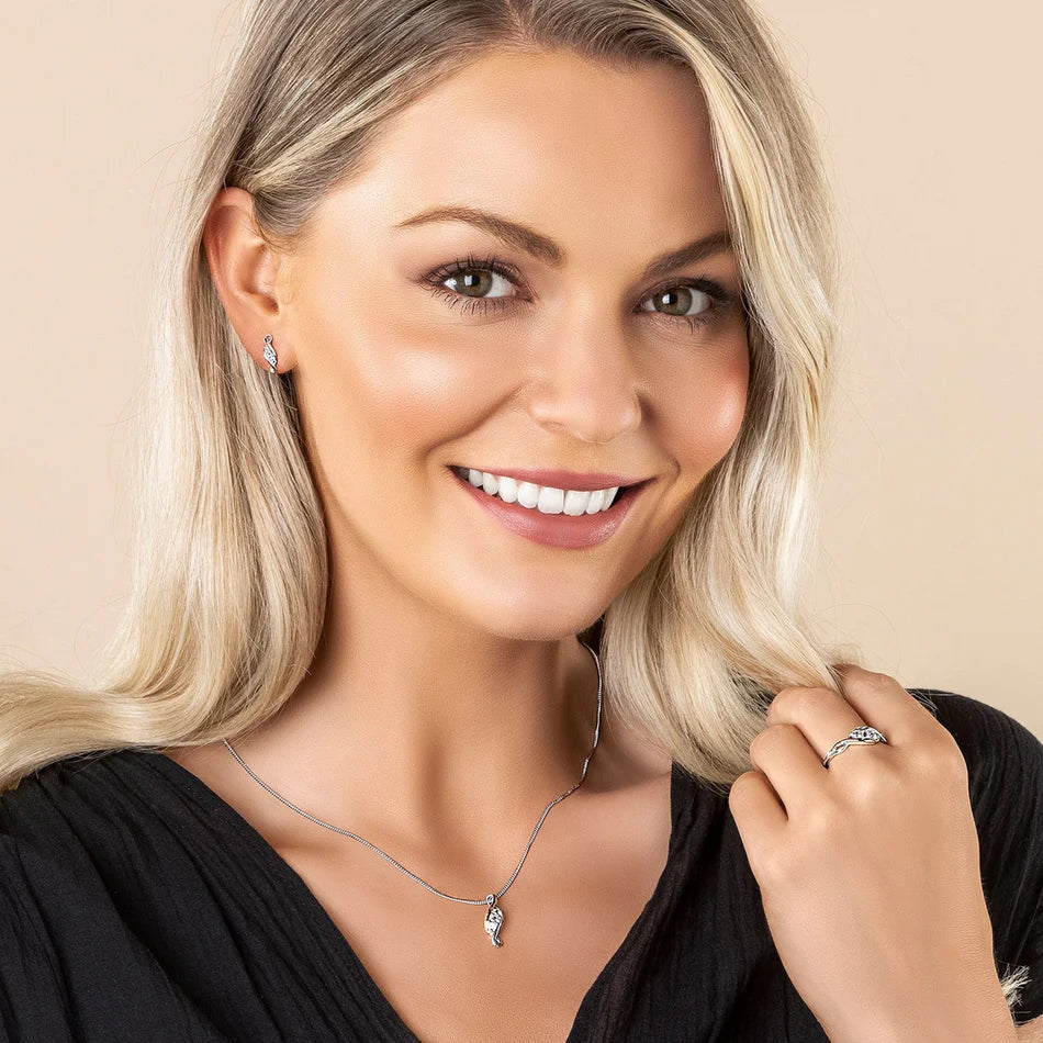 Clogau Past Present & Future Necklace & Earrings Set