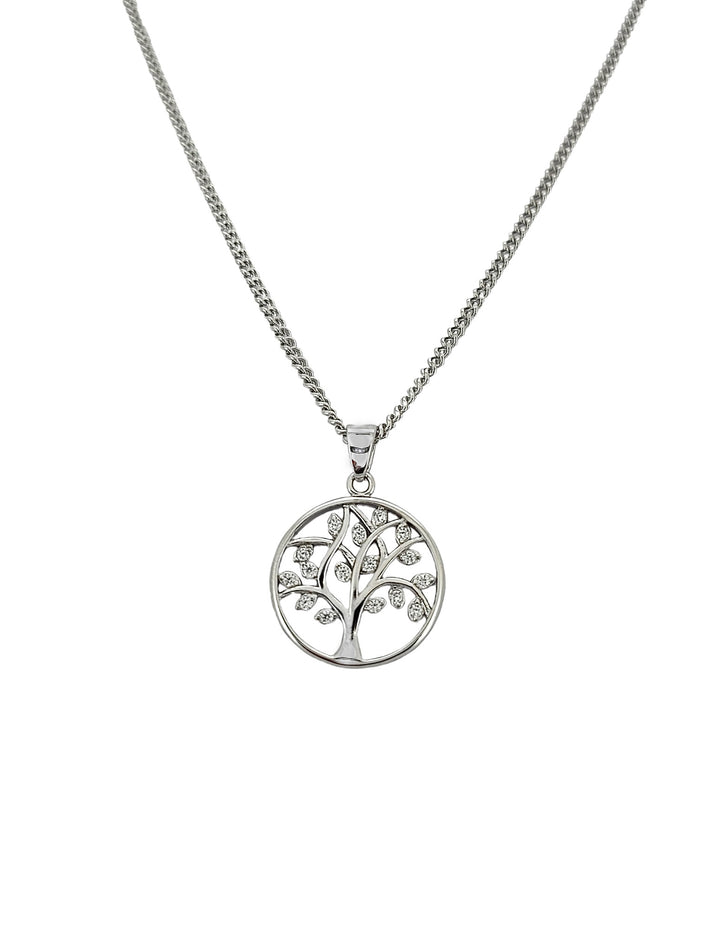 ol&co Silver Tree of Life Pendant Necklace