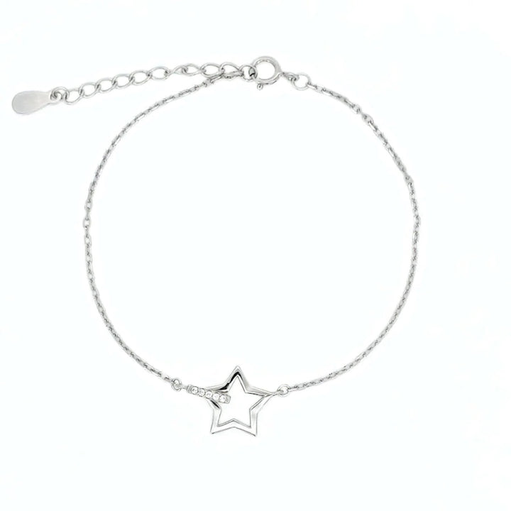 ol&co Silver Interlocking Star Bracelet