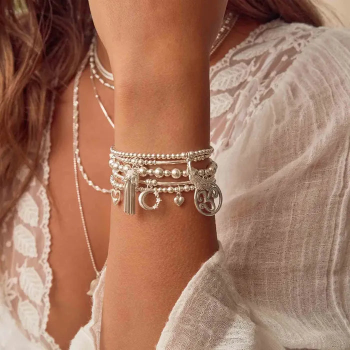 ChloBo Silver Divine Stack of 5 Bracelets