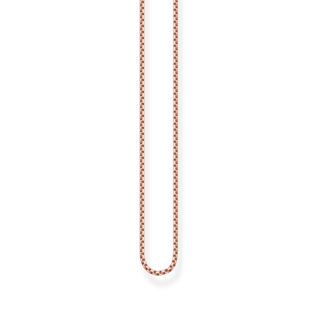 Thomas Sabo Rose Gold Venezia 1mm Chain Necklace