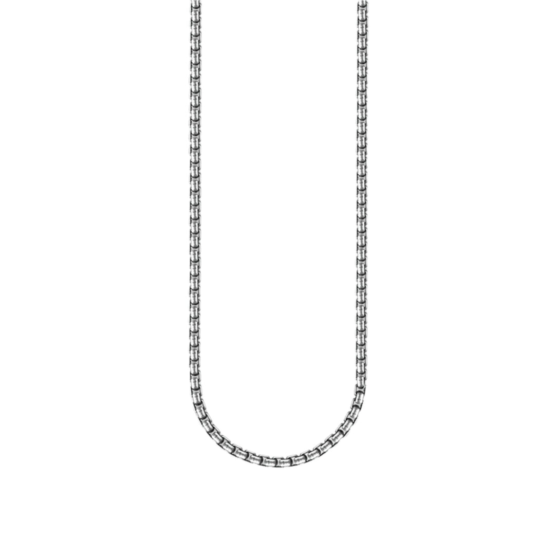 Thomas Sabo Silver Venezia Blackened 2mm Chain Necklace