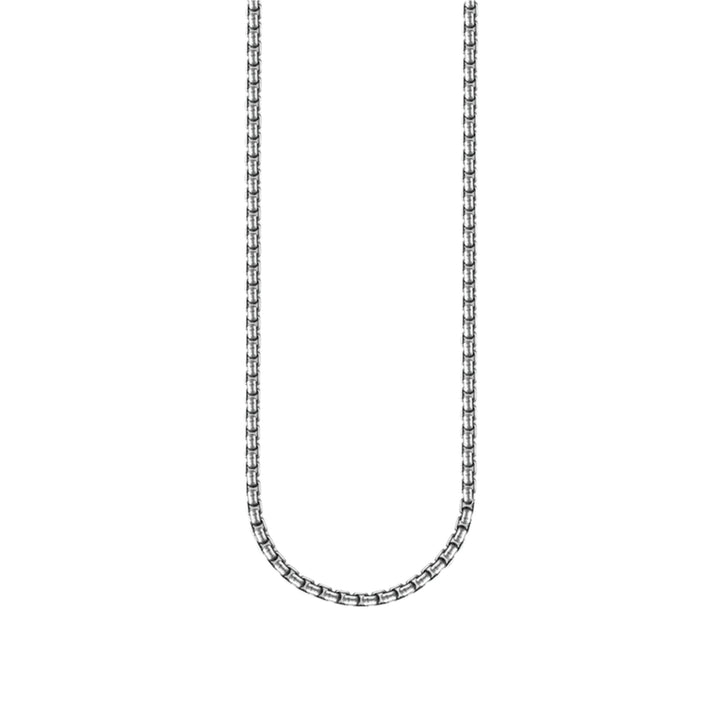 Thomas Sabo Silver Venezia Blackened 2mm Chain Necklace