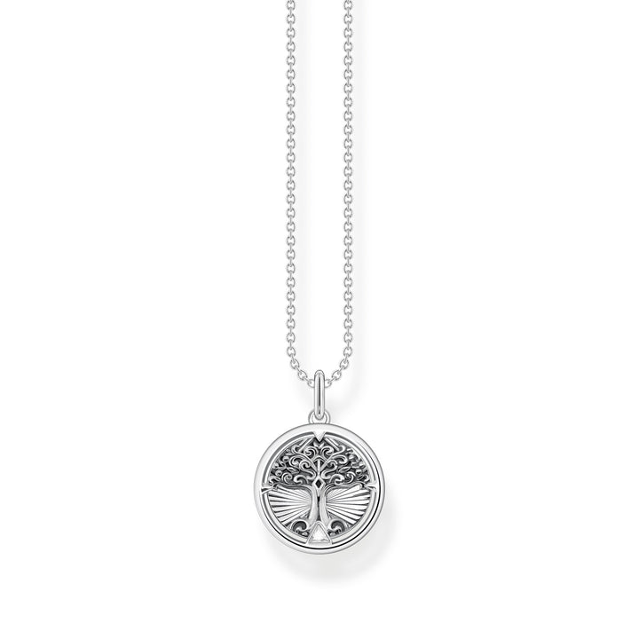 Thomas Sabo Silver Tree Of Love Blackened Necklace