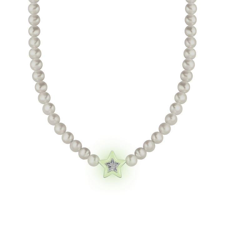 Thomas Sabo Silver Star Pearl Choker Necklace