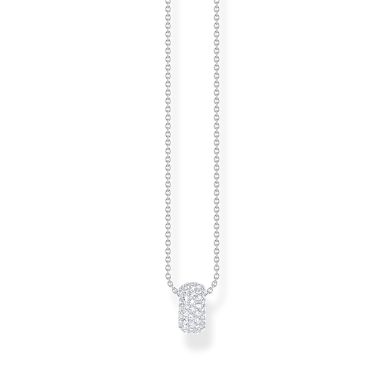 Thomas Sabo Silver Pave Ring Pendant Necklace