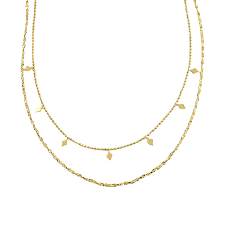 Mococo Essentials Gold Layered Necklace