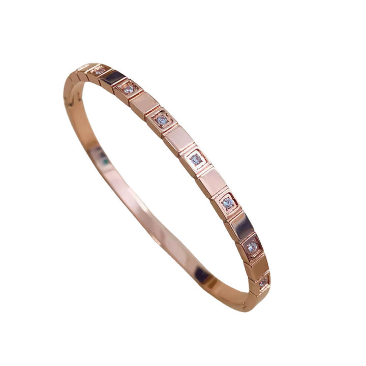 Mococo Essentials Rose Gold Sparkle Bangle