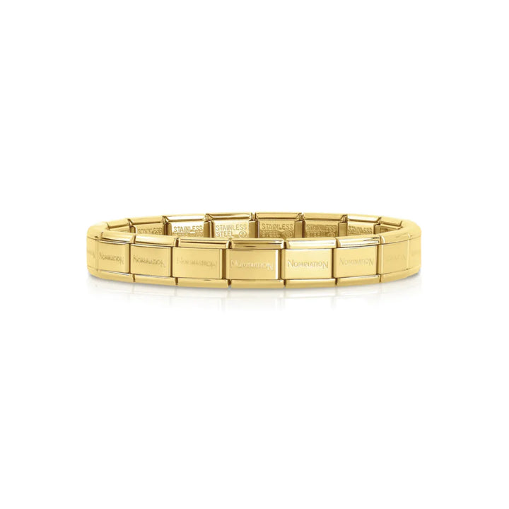 Nomination Classic Plain Gold Plated Starter Bracelet