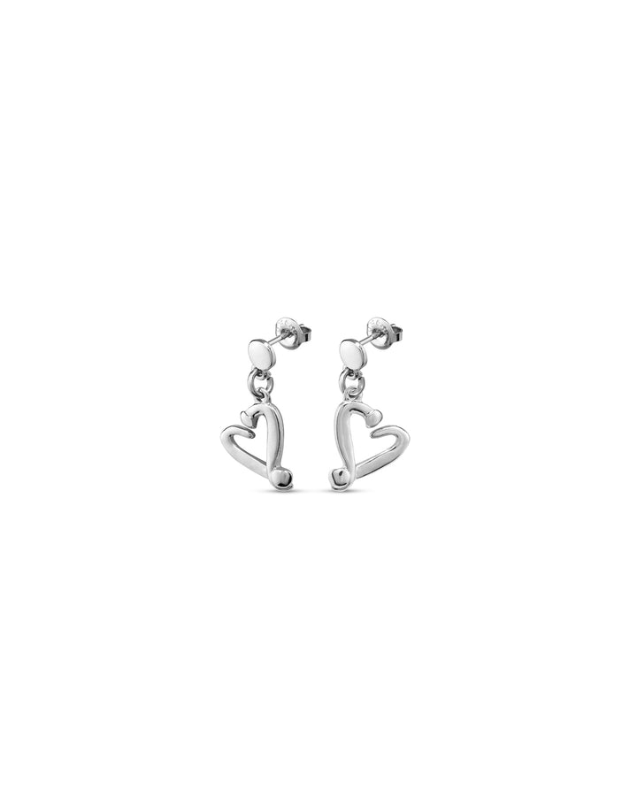 UNOde50 Silver One Love Earrings