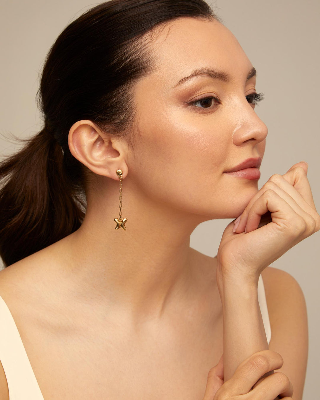 UNOde50 Gold Wings Earrings