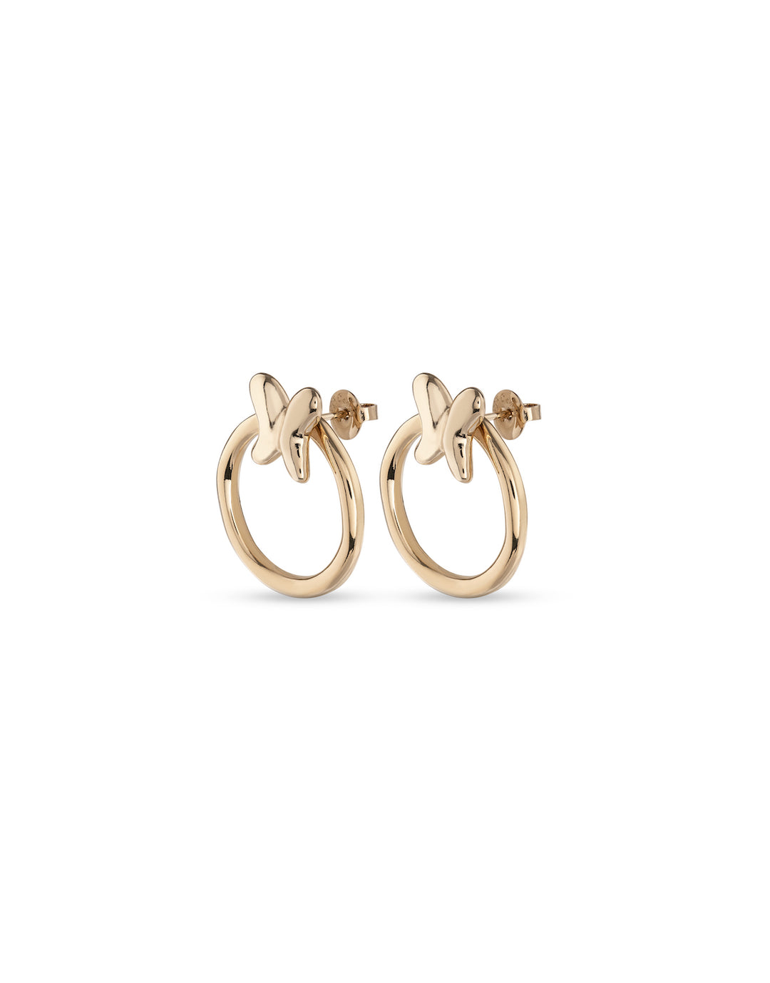 UNOde50 Gold Butterfly Effect Earrings