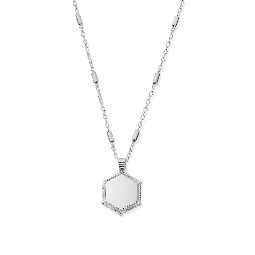 ChloBo Silver Zodiac Hexagon Coin Necklace