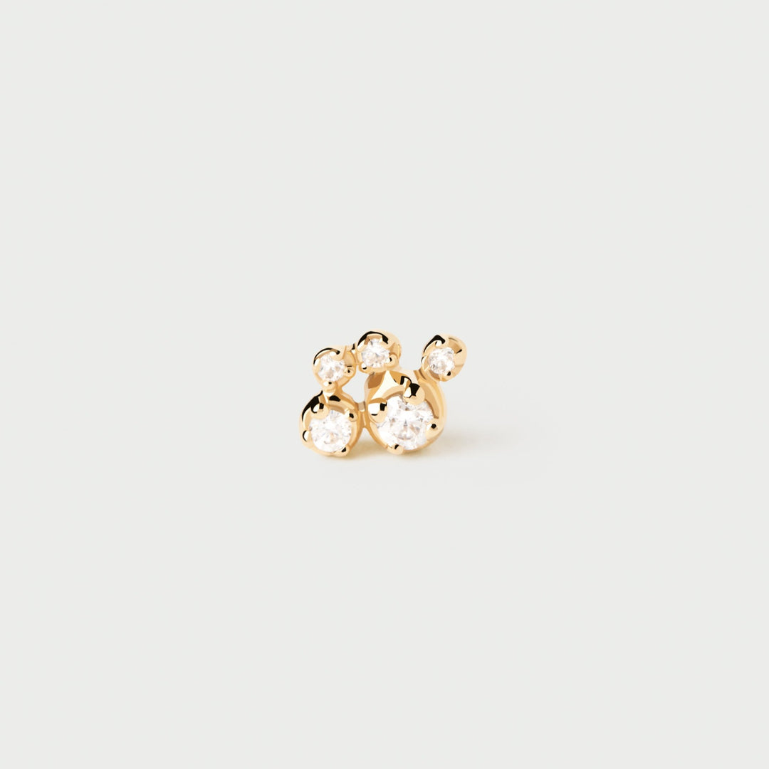 PDPAOLA Gold Bubble Single Stud Earring