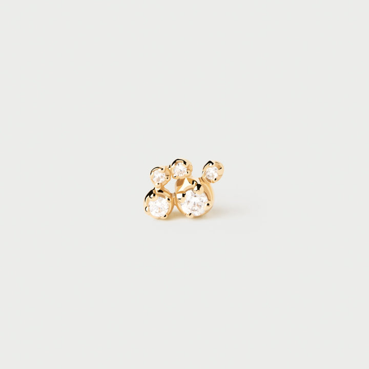 PDPAOLA Gold Bubble Single Stud Earring