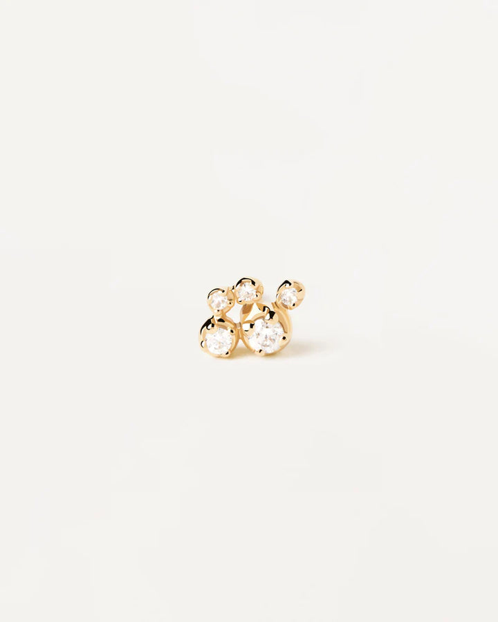 PDPAOLA Gold Bubble Single Stud Earring