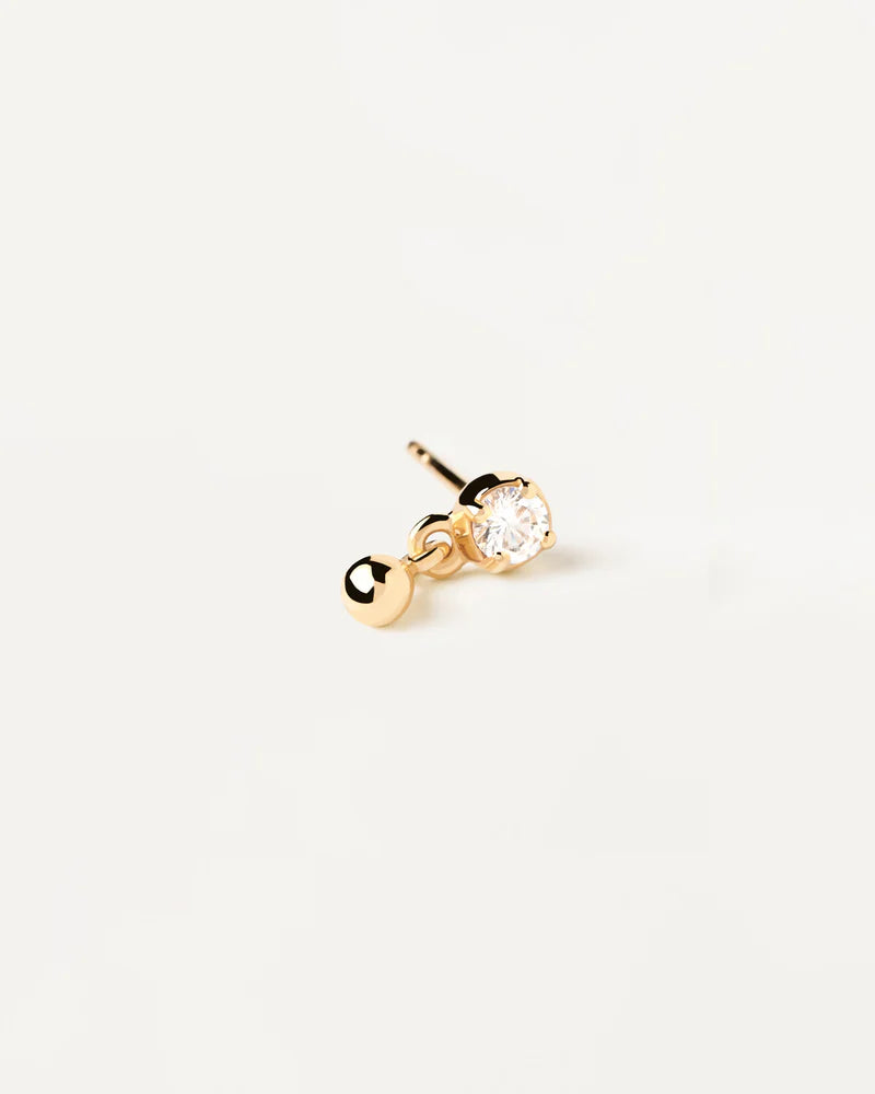 PDPAOLA Gold Water Single Stud Earring