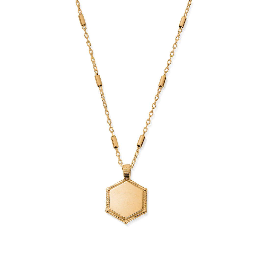 ChloBo Gold Zodiac Hexagon Coin Necklace